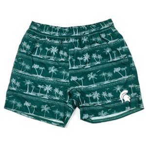 MSU Spartans Maui Swim Trunks Lined Michigan State